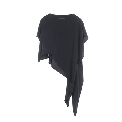 アシンメトリー トップス ブラック エムエムシックスメゾンマルジェラ トップス MM6 MAISON MARGIELA