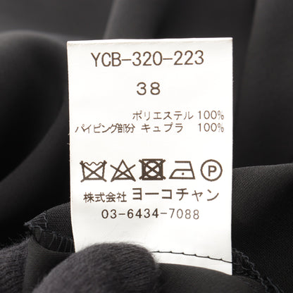 半袖 チュニック ブラック ヨーコチャン