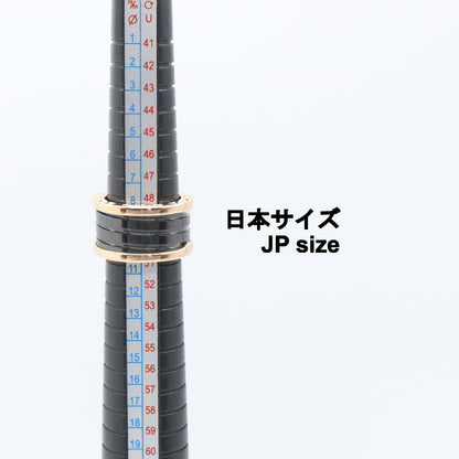 B-zero1 ビーゼロワン 4バンド リング リング 指輪 K18PG セラミック ピンクゴールド ブラック ブルガリ