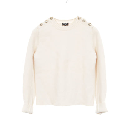 LOOK68 ココボタン ニット カシミヤ アイボリー シャネル