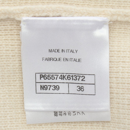 LOOK68 ココボタン ニット カシミヤ アイボリー シャネル