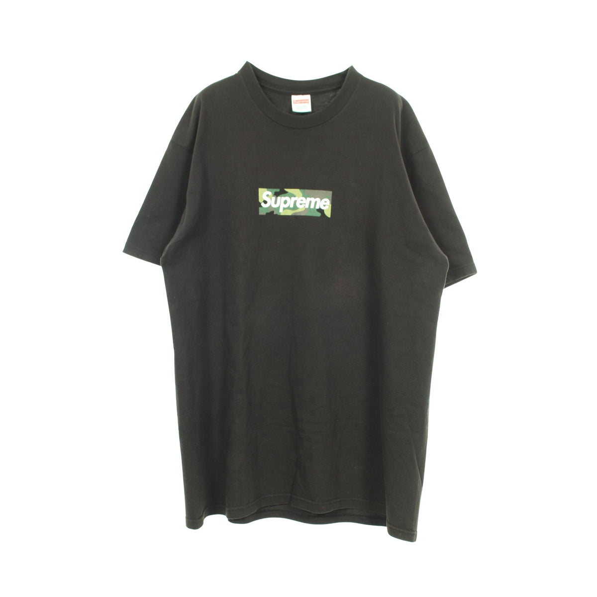 23FW Camo Box Logo Tee 半袖Tシャツ コットン ブラック シュプリーム