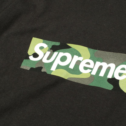 23FW Camo Box Logo Tee 半袖Tシャツ コットン ブラック シュプリーム