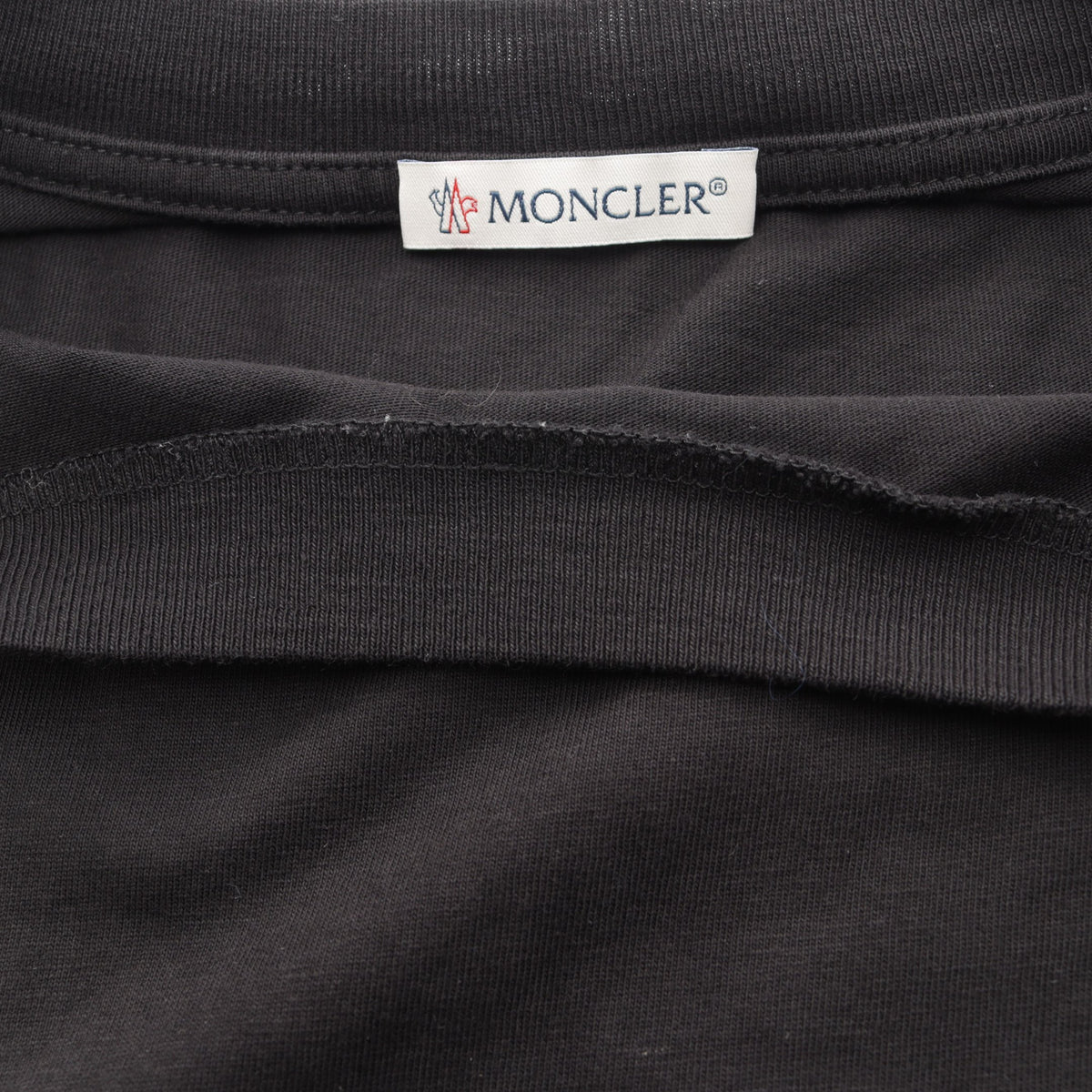 ロゴワッペン 半袖Tシャツ コットン ブラック モンクレール