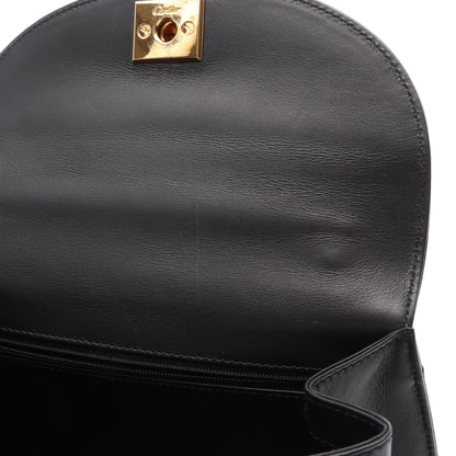 パンテール ハンドバッグ レザー ブラック カルティエ バッグ Cartier