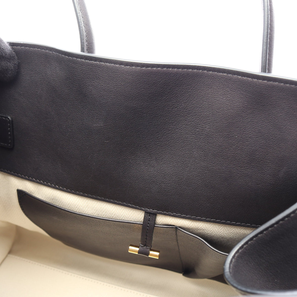 SOFT MARGAUX 15 マルゴー ハンドバッグ レザー ブラック ザロウ