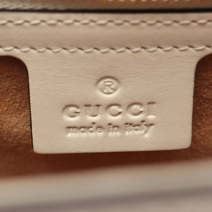 シルヴィ スモール ウェブライン 2WAY ショルダーバッグ レザー ホワイト ネイビー レッド グッチ バッグ GUCCI