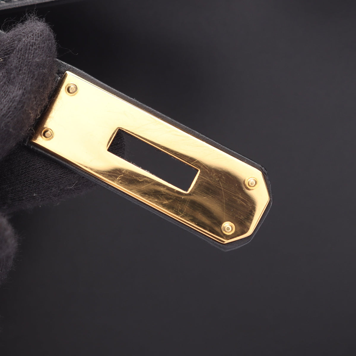ケリー28 外縫い 2WAY ハンドバッグ ボックスカーフ ブラック ゴールド金具 ○X刻印 エルメス
