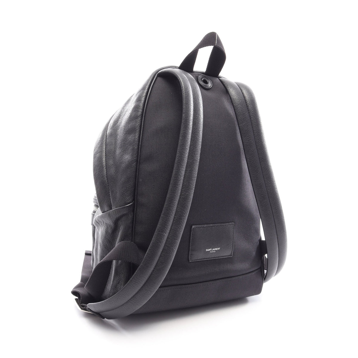 YSL SAC CITY バックパック リュックサック レザー キャンバス ブラック マルチカラー サンローランパリ