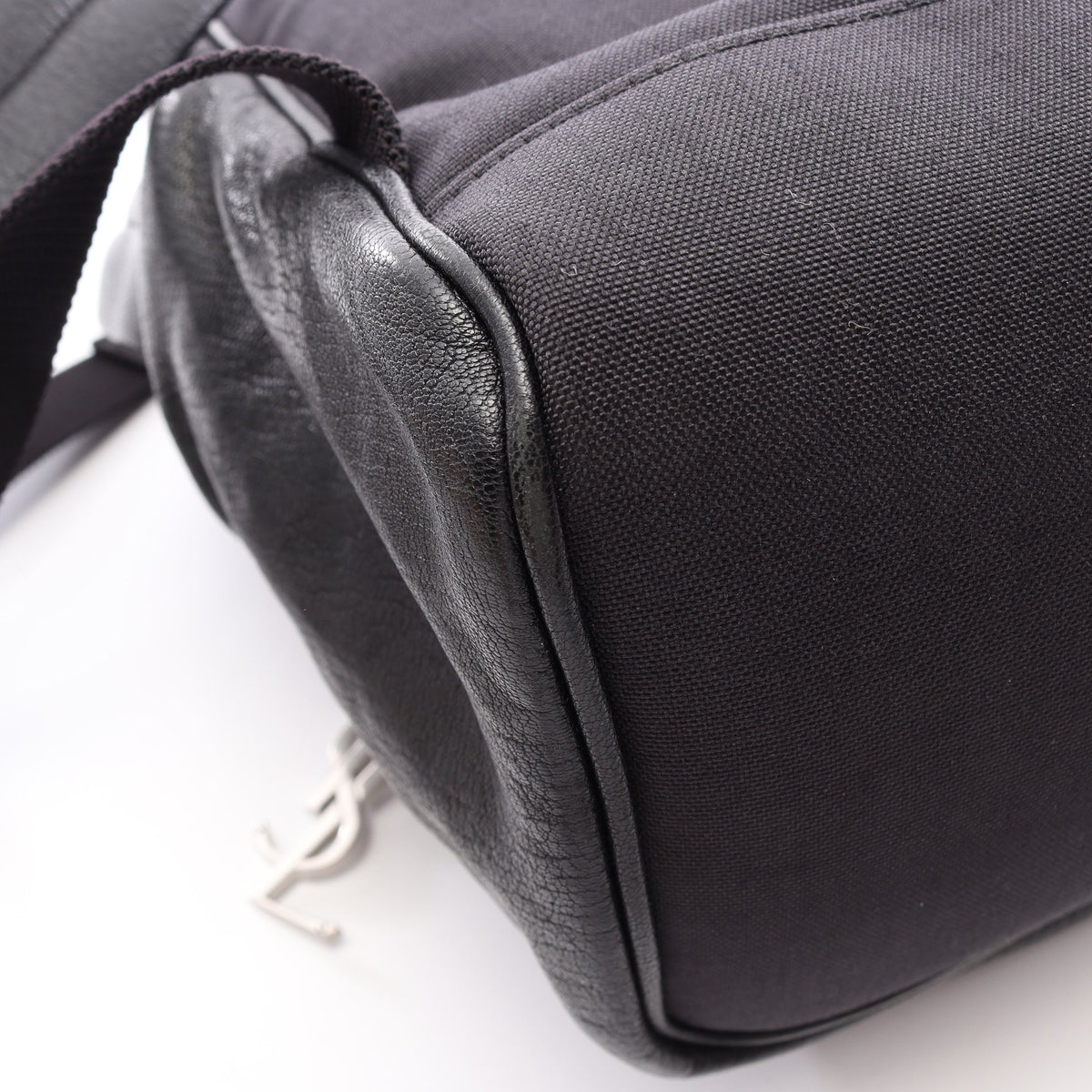 YSL SAC CITY バックパック リュックサック レザー キャンバス ブラック マルチカラー サンローランパリ