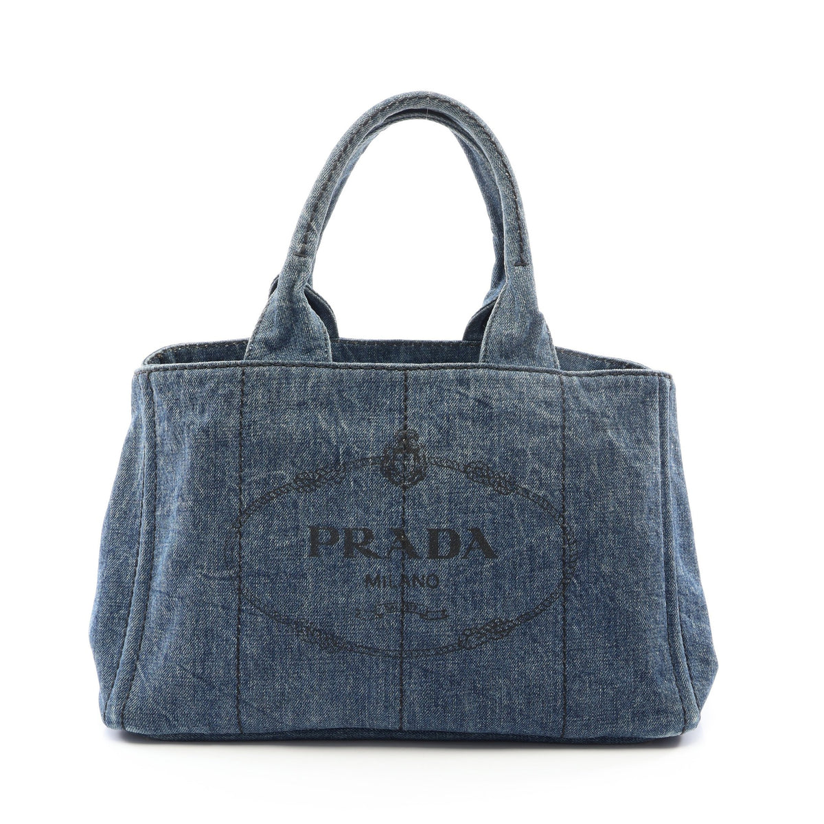 DENIM CANAPA カナパ ハンドバッグ トートバッグ デニム インディゴブルー プラダ