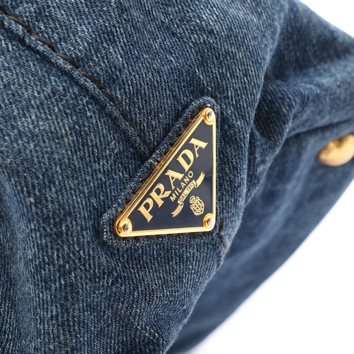 DENIM CANAPA カナパ ハンドバッグ トートバッグ デニム インディゴブルー プラダ