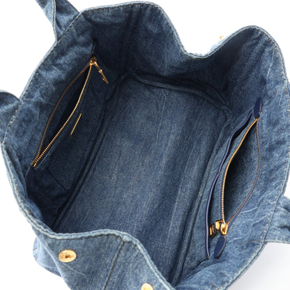 DENIM CANAPA カナパ ハンドバッグ トートバッグ デニム インディゴブルー プラダ