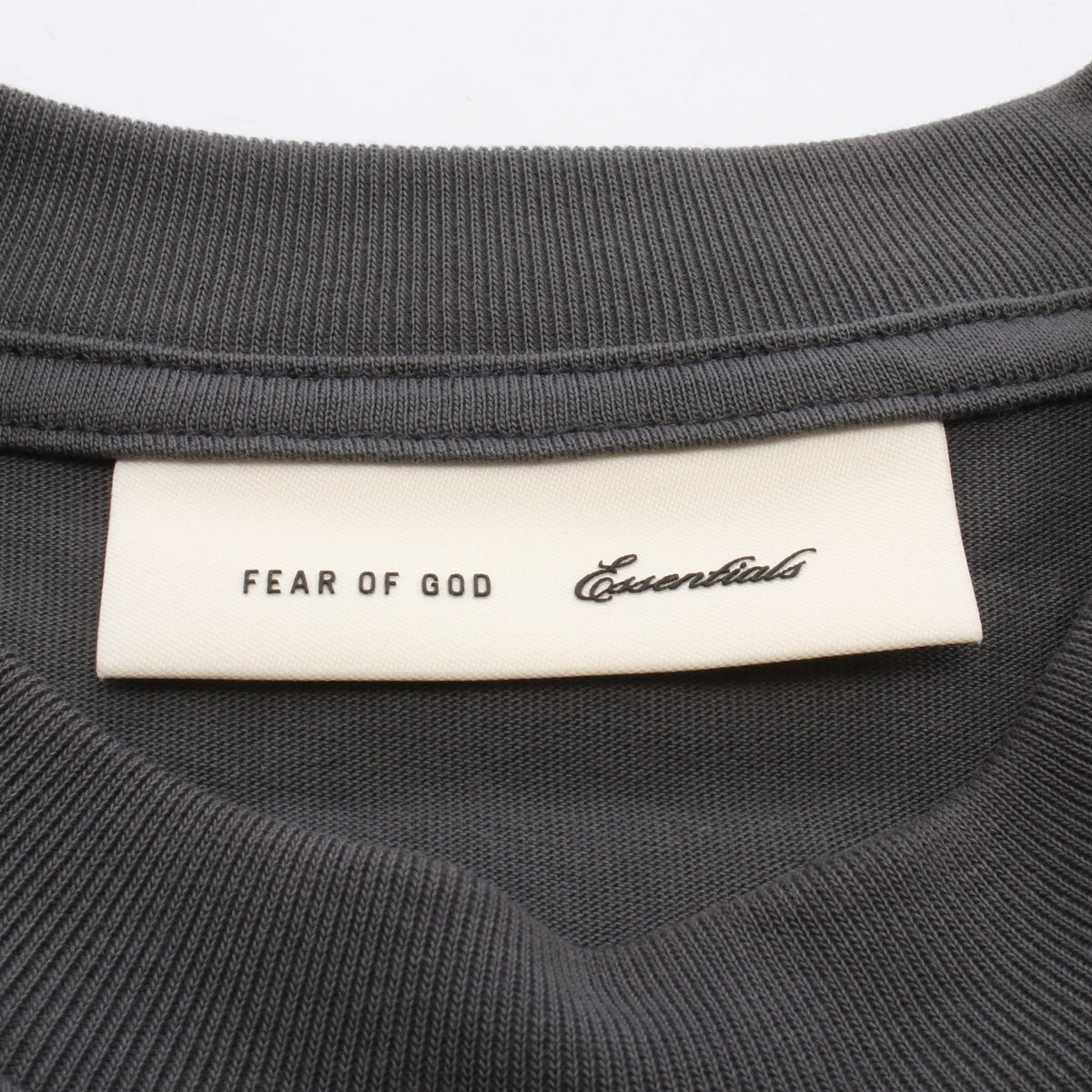 Merch Tee Boxy Fit Tシャツ コットン グレー エフオージーエッセンシャルズ