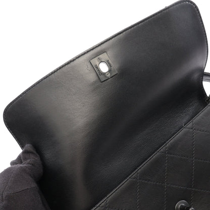マトラッセ ワンショルダーバッグ レザー ブラック ブラック金具 シャネル