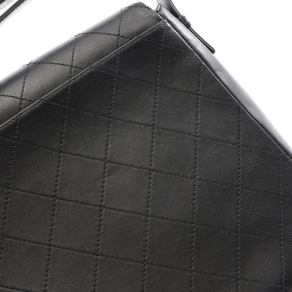マトラッセ ワンショルダーバッグ レザー ブラック ブラック金具 シャネル