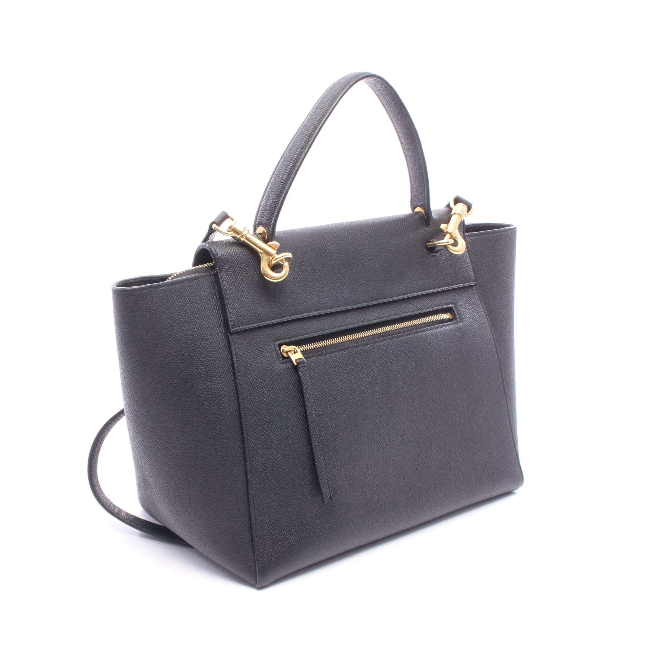 BELT BAG MINI ベルトバッグ ミニ 2WAY ハンドバッグ レザー ブラック