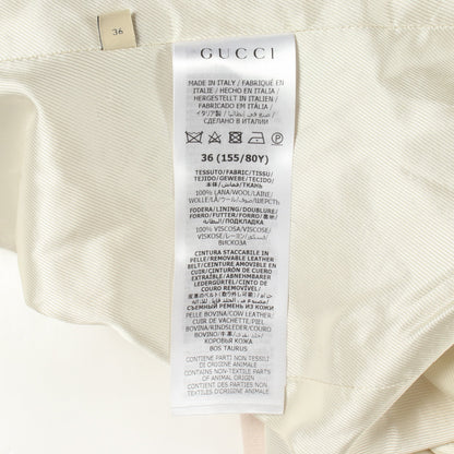 ノーカラージャケット ウール ライトピンク グッチ