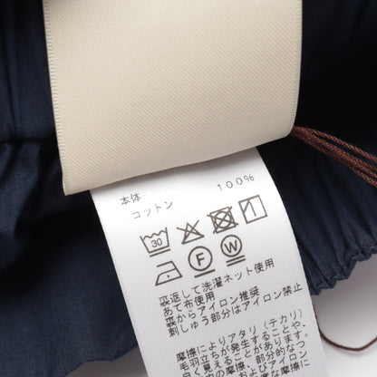 Clou de Selle 刺繍 ショート パンツ コットン ネイビー エルメス ボトムス HERMES