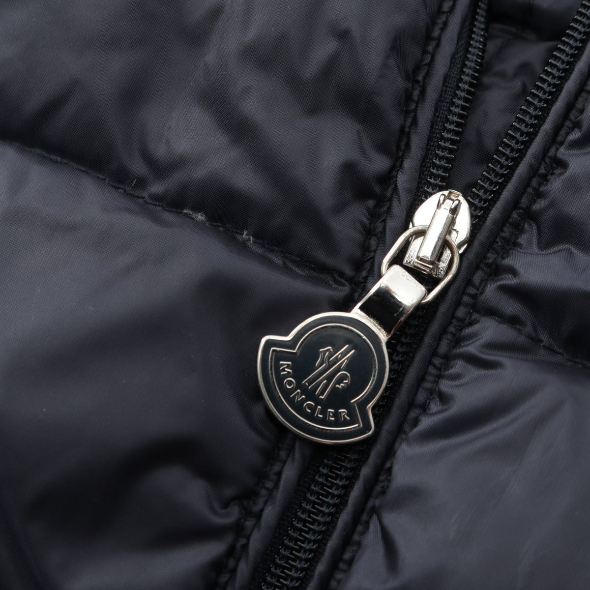 カーディガン 切替 キッズ ダウンジャケット ナイロン コットン ネイビー モンクレール アウター MONCLER