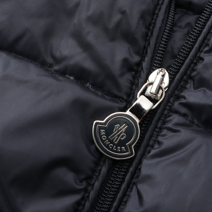 カーディガン 切替 キッズ ダウンジャケット ナイロン コットン ネイビー モンクレール アウター MONCLER