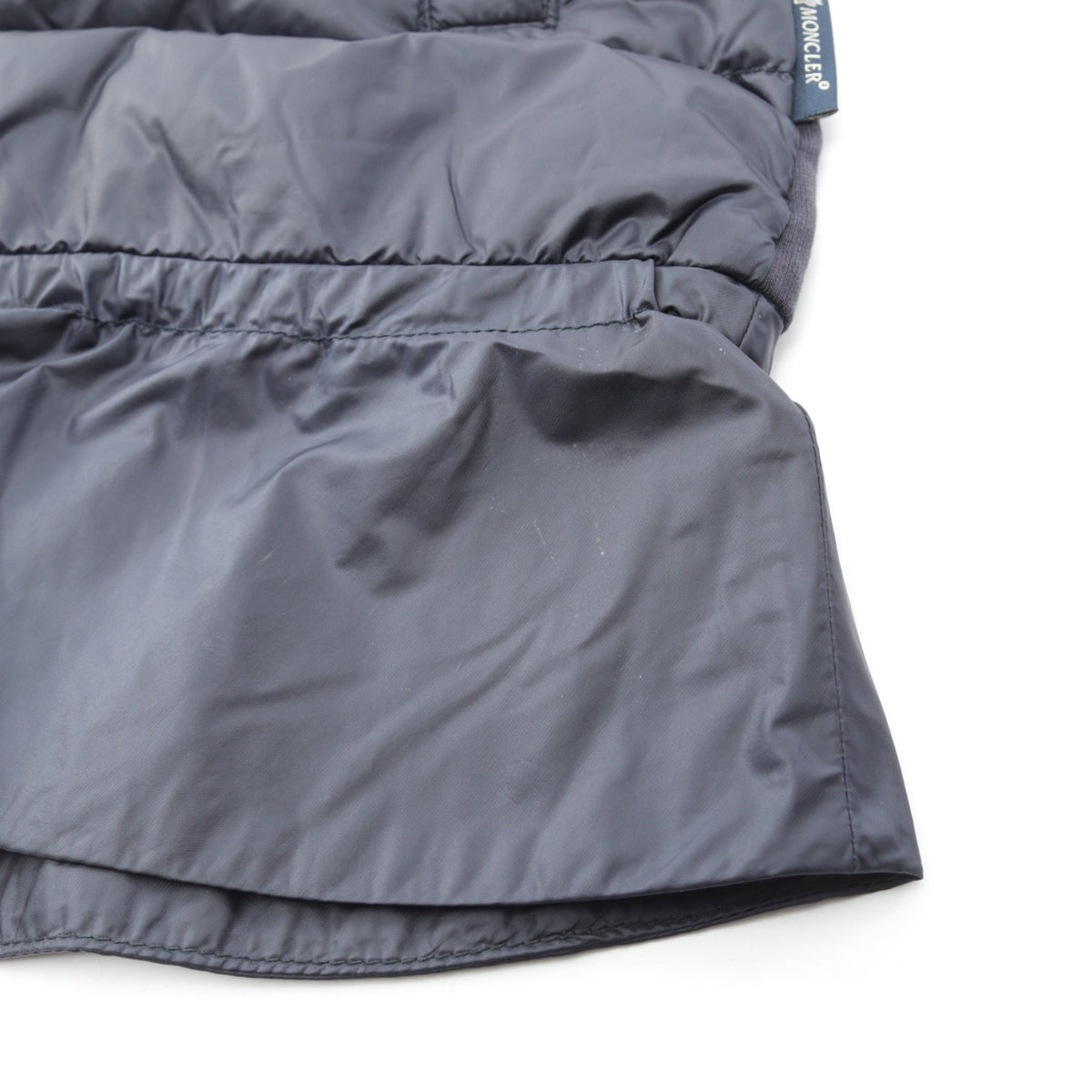カーディガン 切替 キッズ ダウンジャケット ナイロン コットン ネイビー モンクレール アウター MONCLER