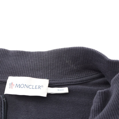 カーディガン 切替 キッズ ダウンジャケット ナイロン コットン ネイビー モンクレール アウター MONCLER