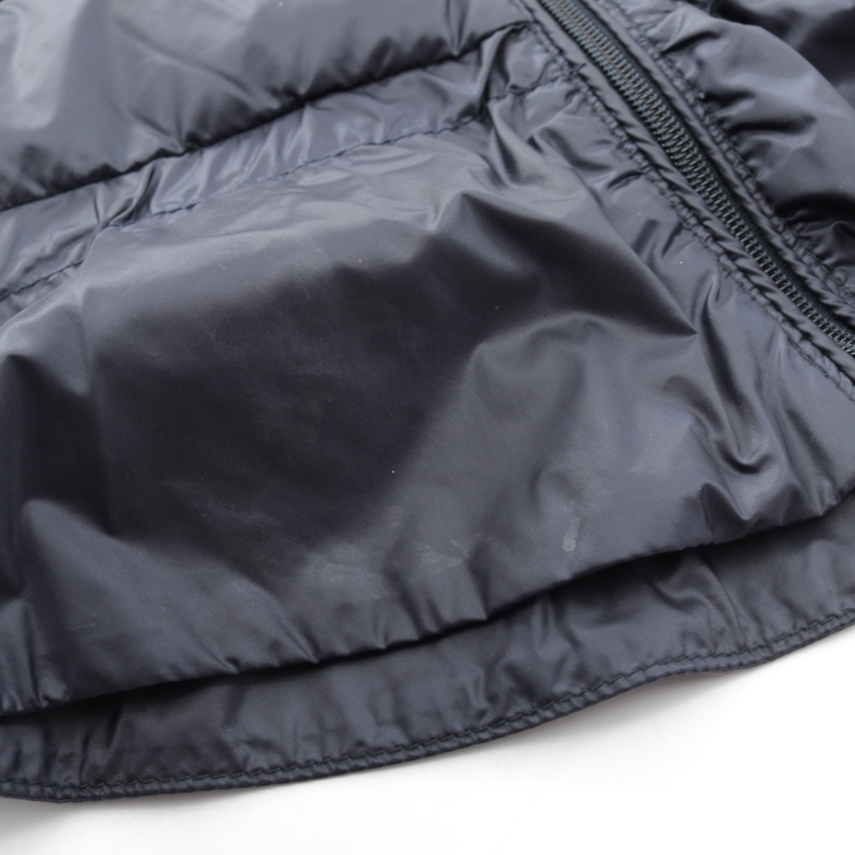 カーディガン 切替 キッズ ダウンジャケット ナイロン コットン ネイビー モンクレール アウター MONCLER