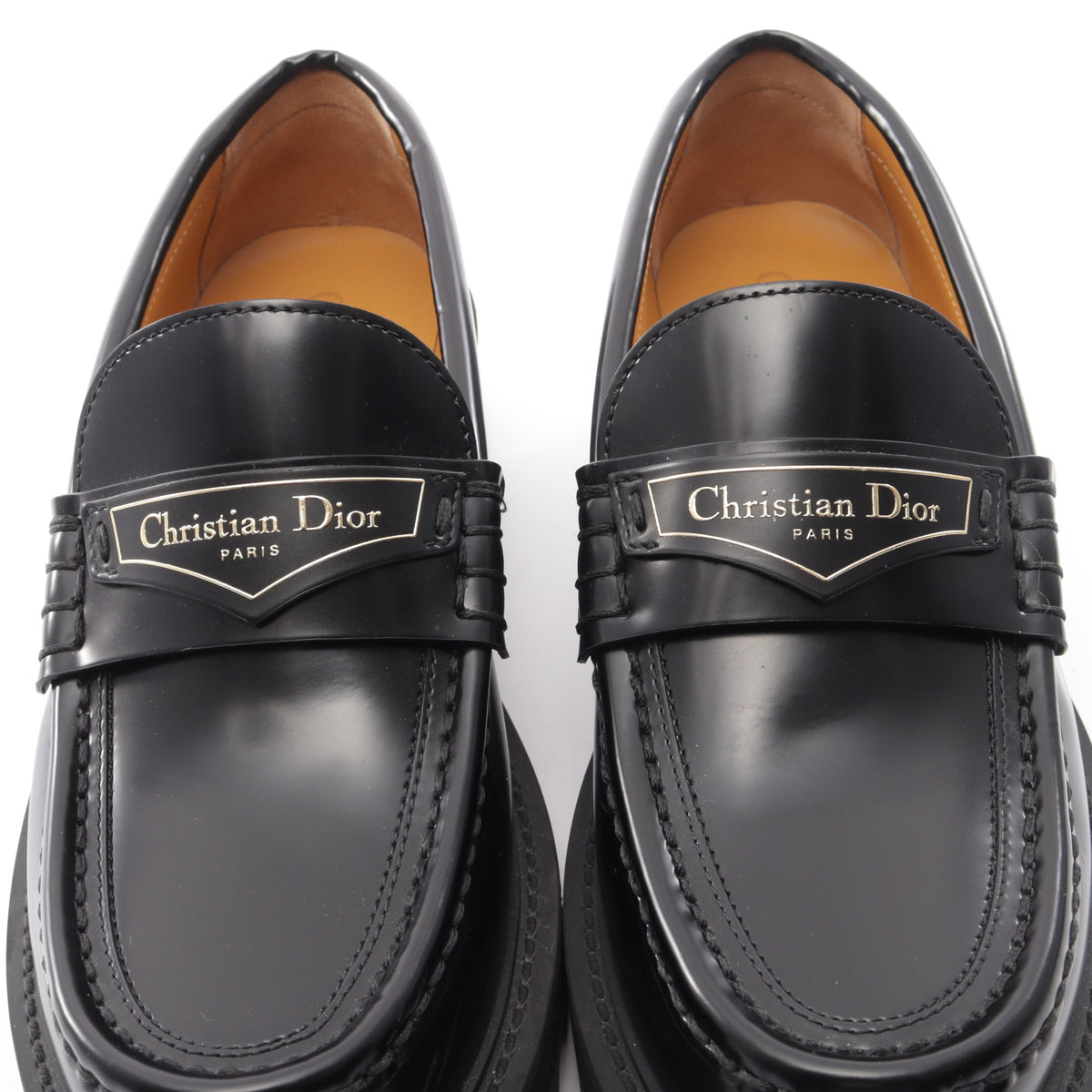 Dior Boy ディオールボーイ プラットフォーム ローファー レザー ブラック クリスチャンディオール