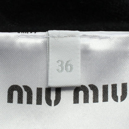 ロゴ カーディガン カシミヤ ブラック ミュウミュウ トップス miu miu