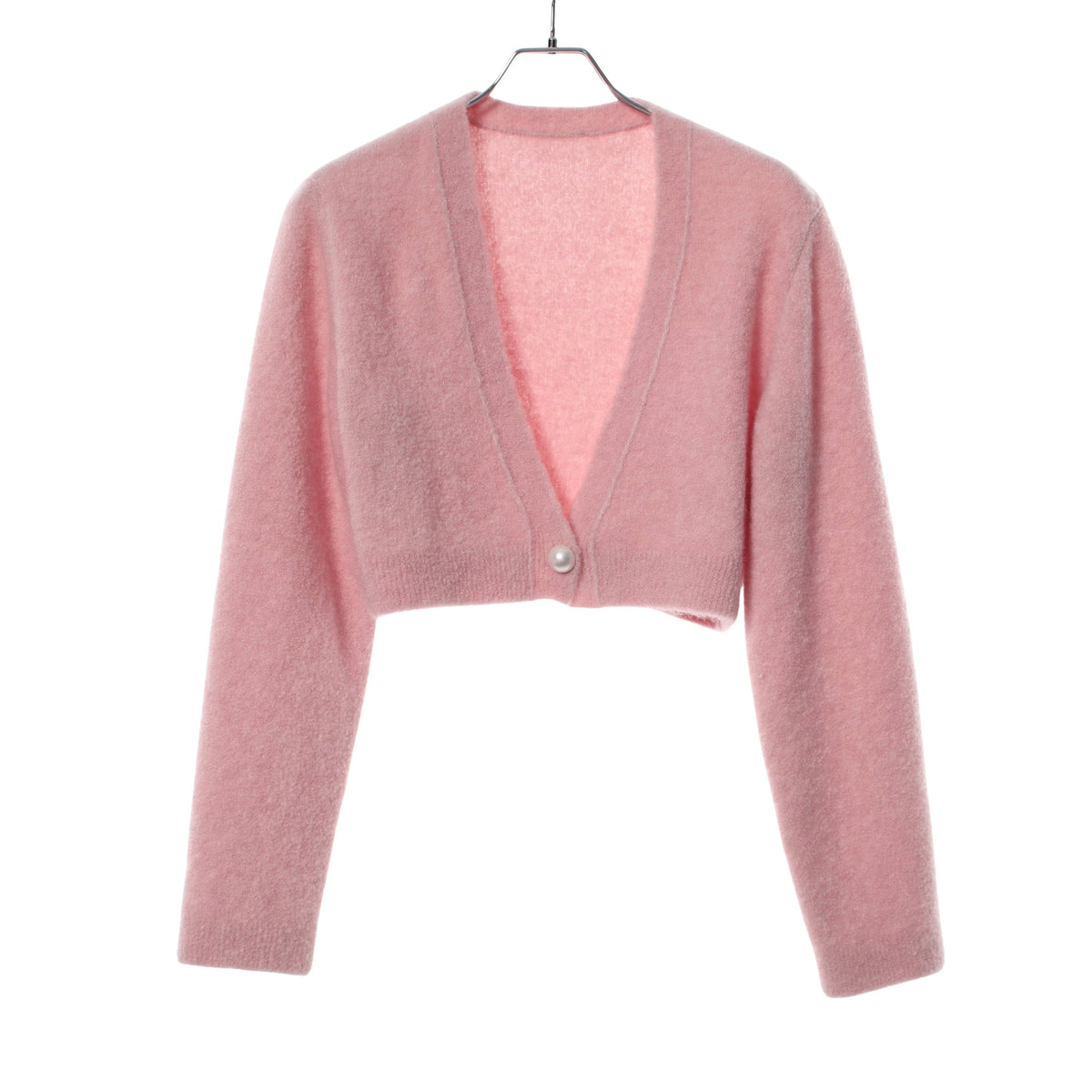 フラッフィー カーディガン カシミヤ シルク ピンク フォクシー トップス FOXEY