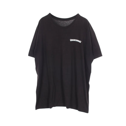 スクロールラベル ラスベガス限定 半袖Tシャツ コットン ブラック クロムハーツ