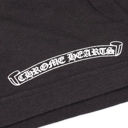 スクロールラベル ラスベガス限定 半袖Tシャツ コットン ブラック クロムハーツ