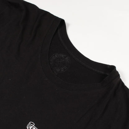 スクロールラベル ラスベガス限定 半袖Tシャツ コットン ブラック クロムハーツ