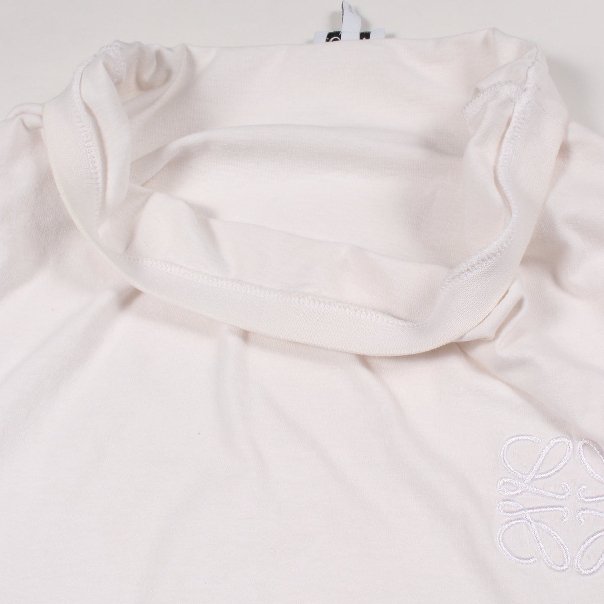 アナグラム刺繍 半袖Tシャツ コットン ホワイト ロエベ