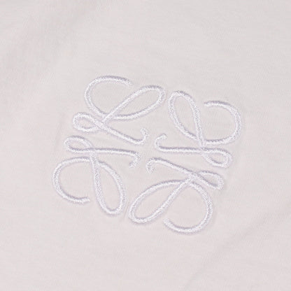 アナグラム刺繍 半袖Tシャツ コットン ホワイト ロエベ