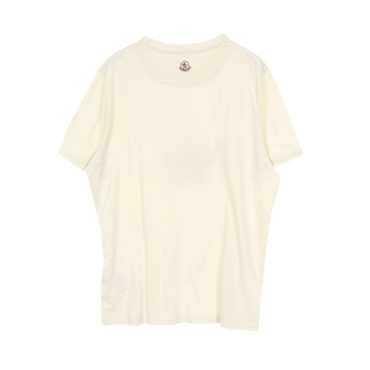 ロゴプリント 半袖Tシャツ コットン カーキベージュ モンクレール