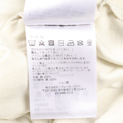 ロゴプリント 半袖Tシャツ コットン カーキベージュ モンクレール
