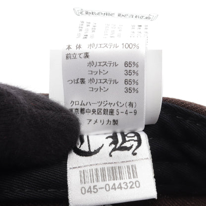 6パネル CH キャップ コットン ダークブラウン オレンジ クロムハーツ