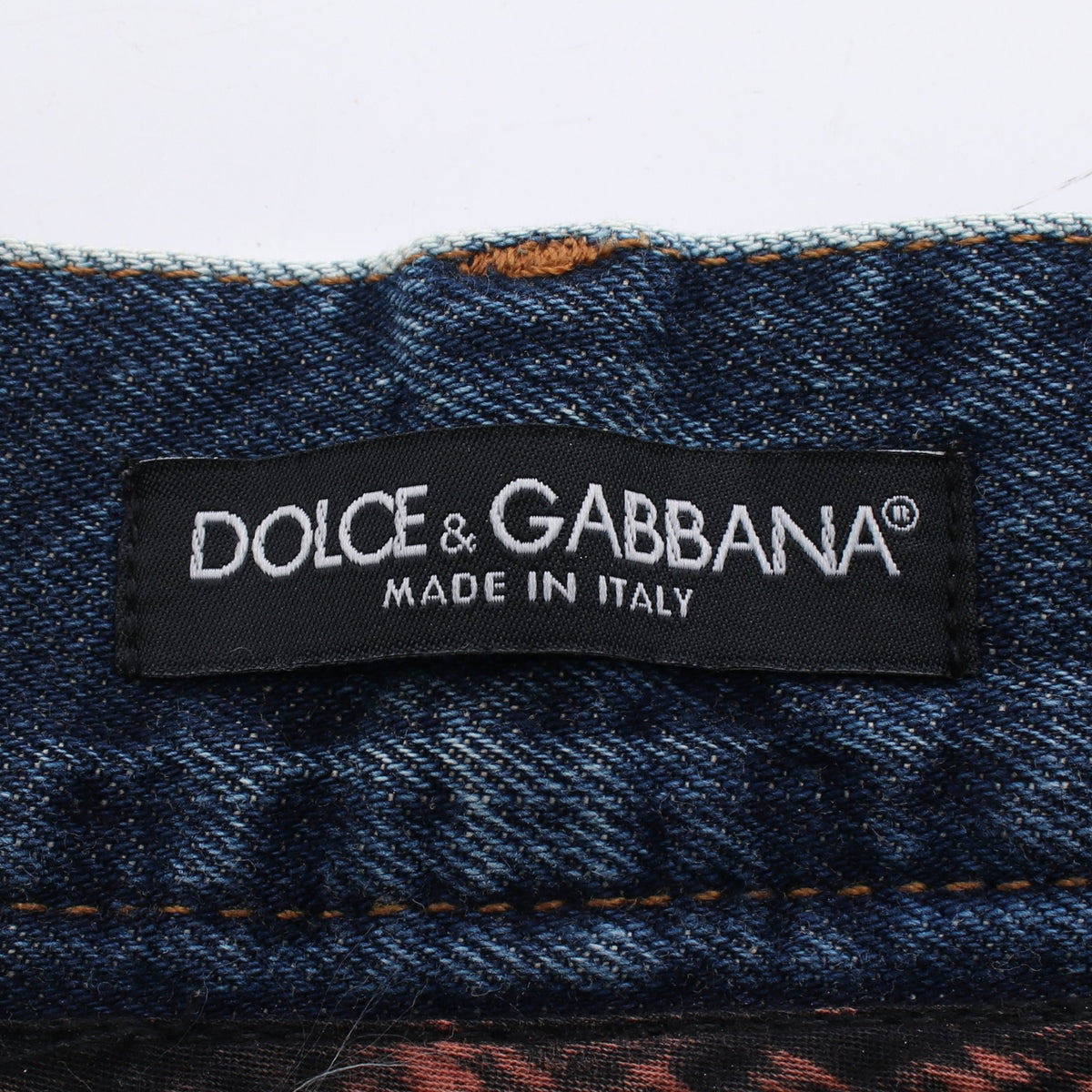 ダメージ加工 ユーズド加工 デニムパンツ コットン インディゴブルー ドルチェアンドガッバーナ ボトムス DOLCE&GABBANA