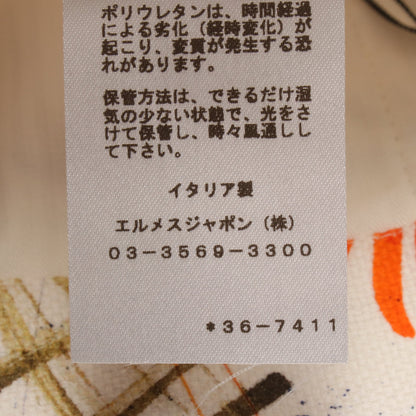 総柄 ショート パンツ コットン ホワイト マルチカラー エルメス