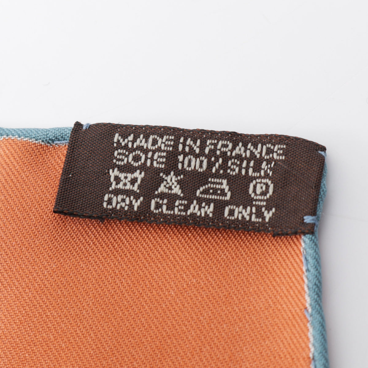 カレ90 COUPONS INDIENS スカーフ シルク ダークブラウン ブルー マルチカラー エルメス
