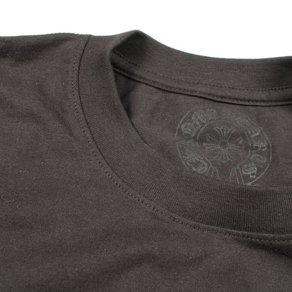 スクロールラベル ポケット付き 半袖Tシャツ コットン ブラック クロムハーツ