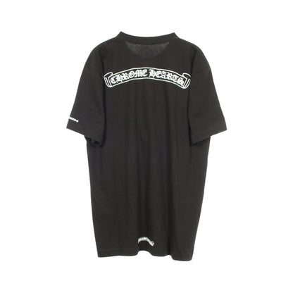 スクロールラベル ポケット付き 半袖Tシャツ コットン ブラック クロムハーツ