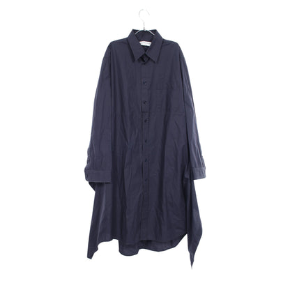 シャツワンピース コットン ネイビー バレンシアガ ワンピース BALENCIAGA