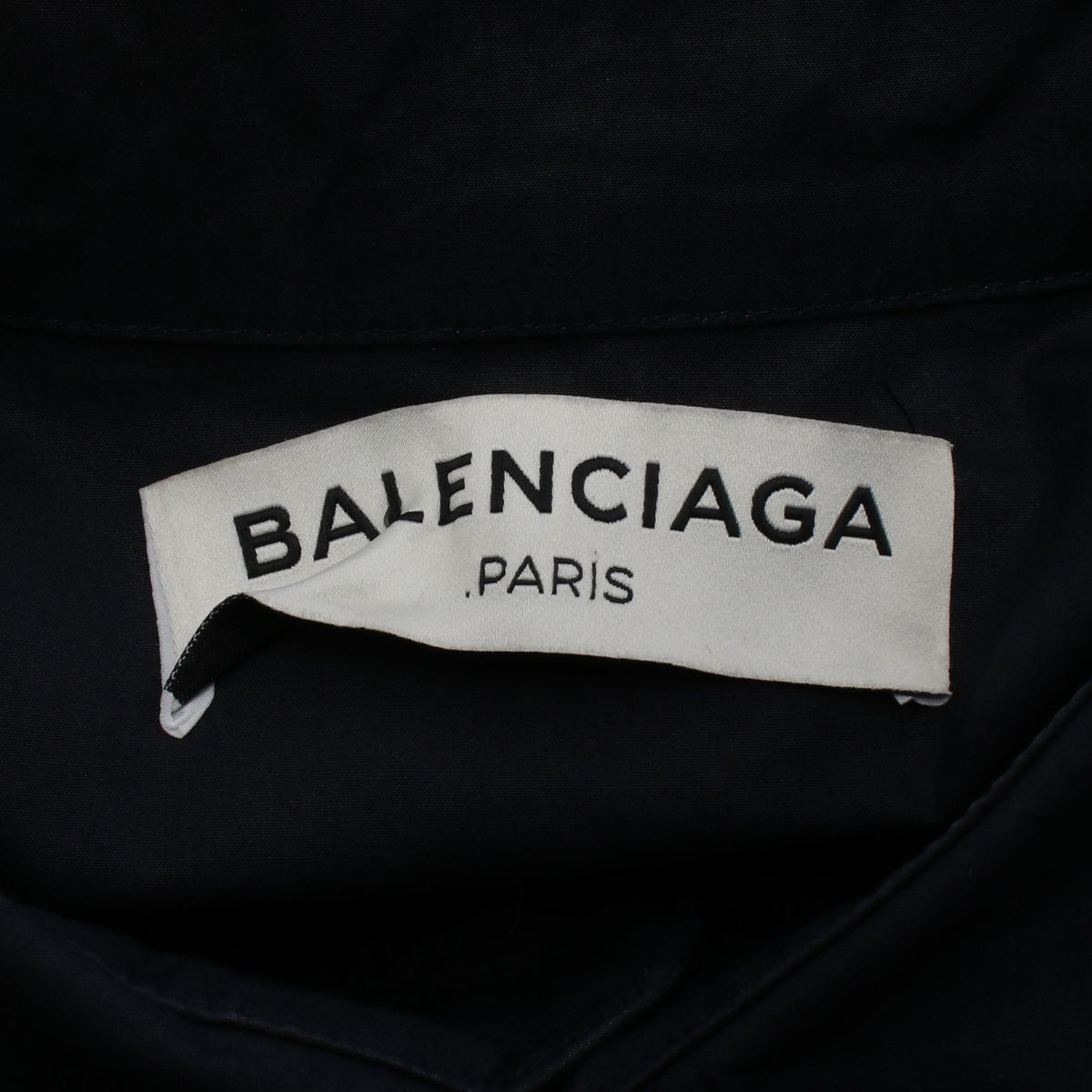シャツワンピース コットン ネイビー バレンシアガ ワンピース BALENCIAGA