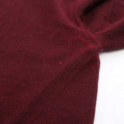 トリオンフ ロゴ刺繍 ニット カシミヤ シルク ボルドー セリーヌ