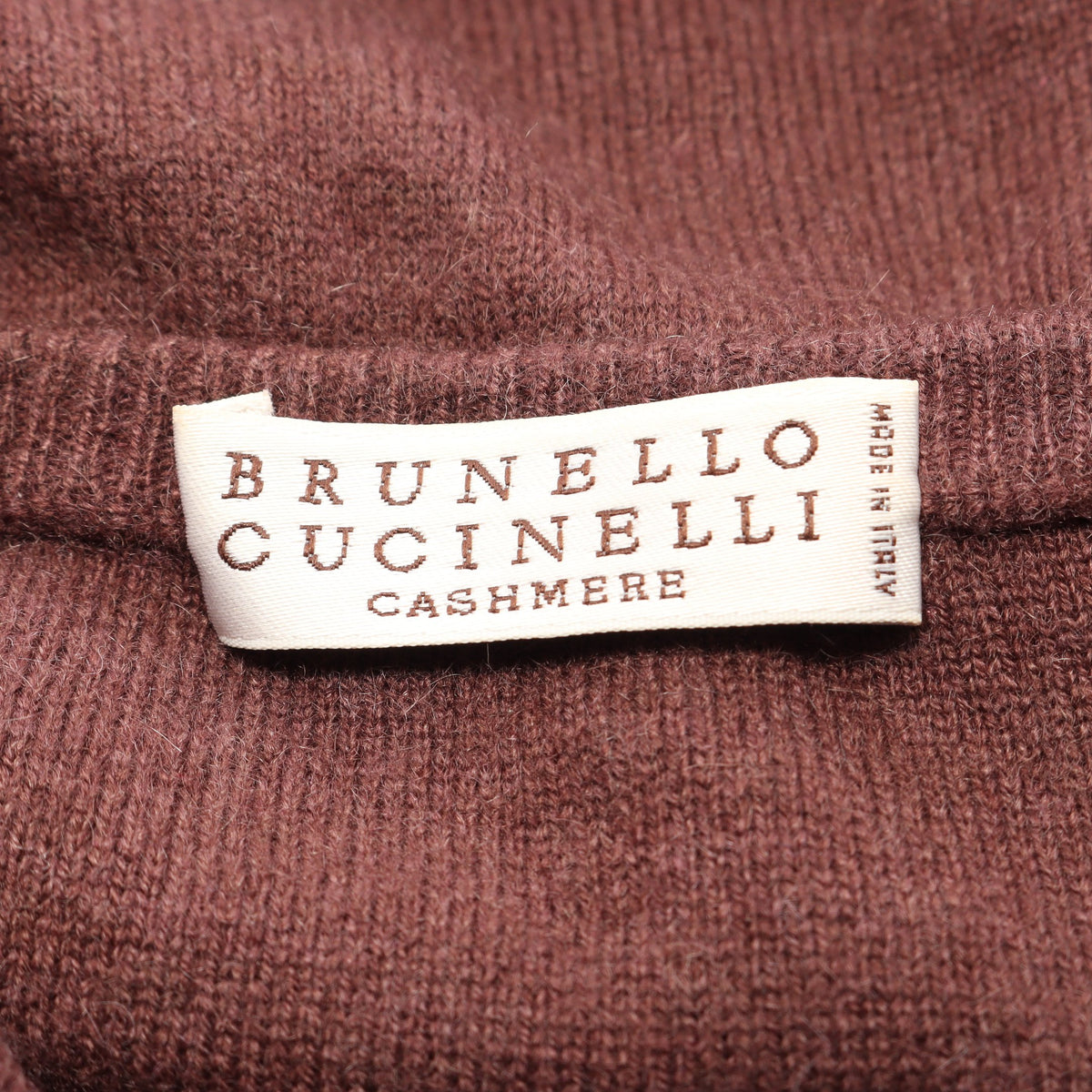 タートルネックネック ニット カシミヤ レッドブラウン ブルネロクチネリ トップス BRUNELLO CUCINELLI
