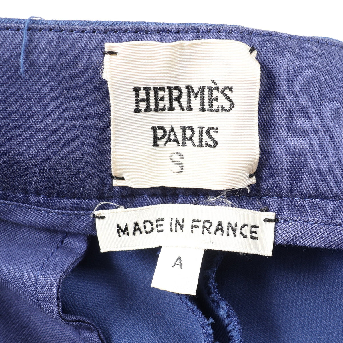 パンツ コットン ナイロン ブルー エルメス ボトムス HERMES
