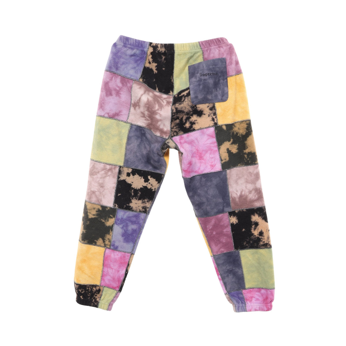Patchwork Tie Dye パッチワーク スウェットパンツ コットン ブラック マルチカラー シュプリーム
